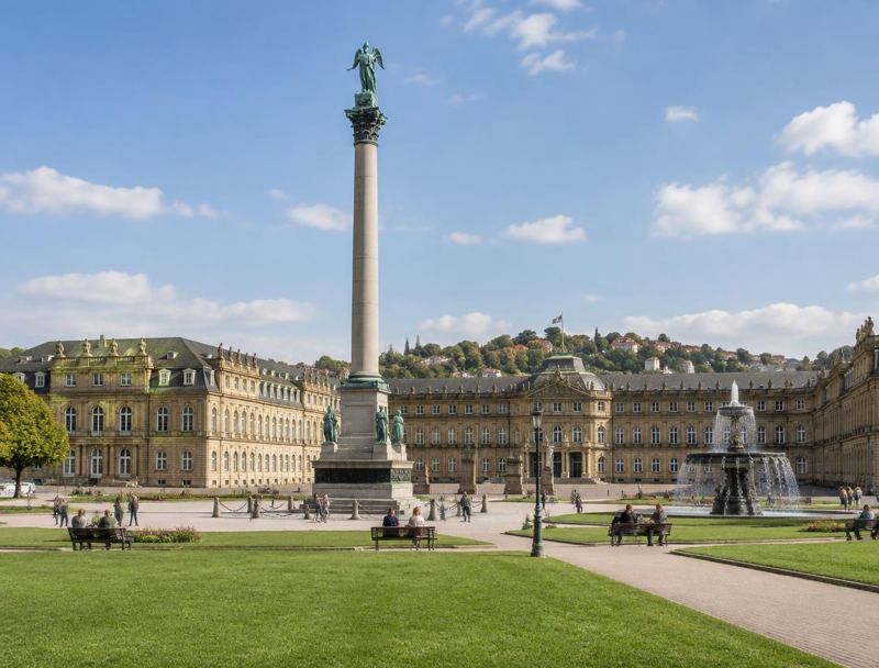 Schlossplatz mit Neuem Schloss in Stuttgart – ambulante Pflegedienste in Stuttgart finden